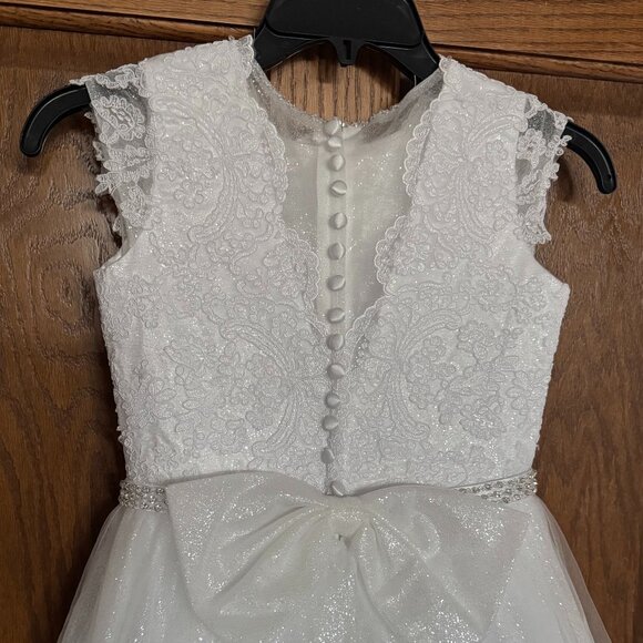 First Communion / Jr. Bridesmaid -Joan Calabrese Tulle Dress - Size 7 - … - Picture 13 of 15